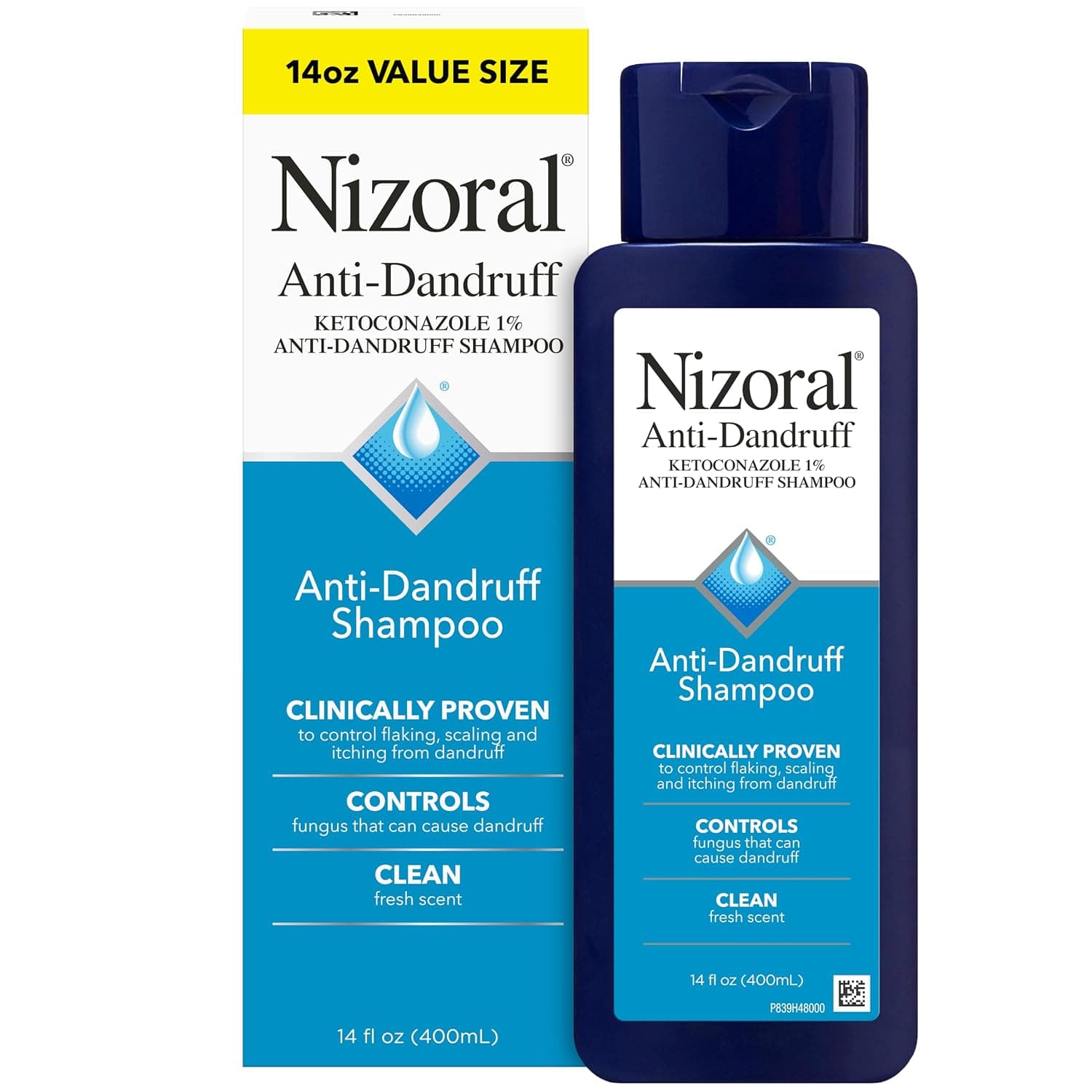 Nizoral Anti-Dandruff Shampoo with 1% Ketoconazole (14 fl oz)